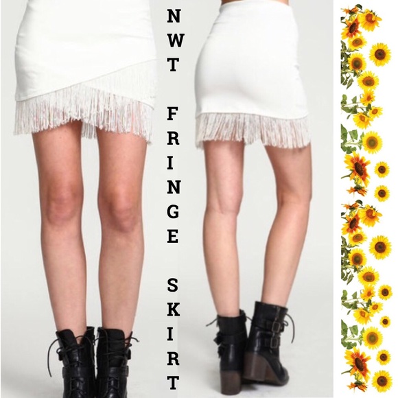 Noble U Dresses & Skirts - ONE LEFT !  💲💲💲 SALE MARKDOWN    Fringe Skirt